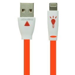摩曼iphone6 iphone5魔术触控发光线 1m 橙色充电器 数据线产品图片1 it168